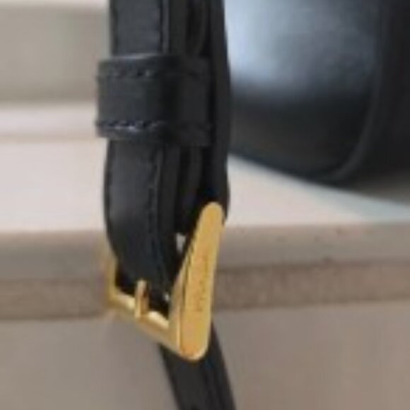 Prada Saffiano Borsa Black Leather Shoulder Tote Handbag & Prada Dustbag! - Picture 4 of 11